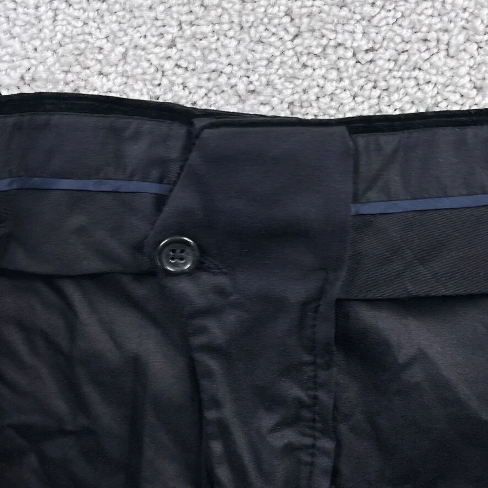 VINTAGE Polo Ralph Lauren Pants Mens 40 Black Corduroy Unhemmed Italy NEW NWT‎